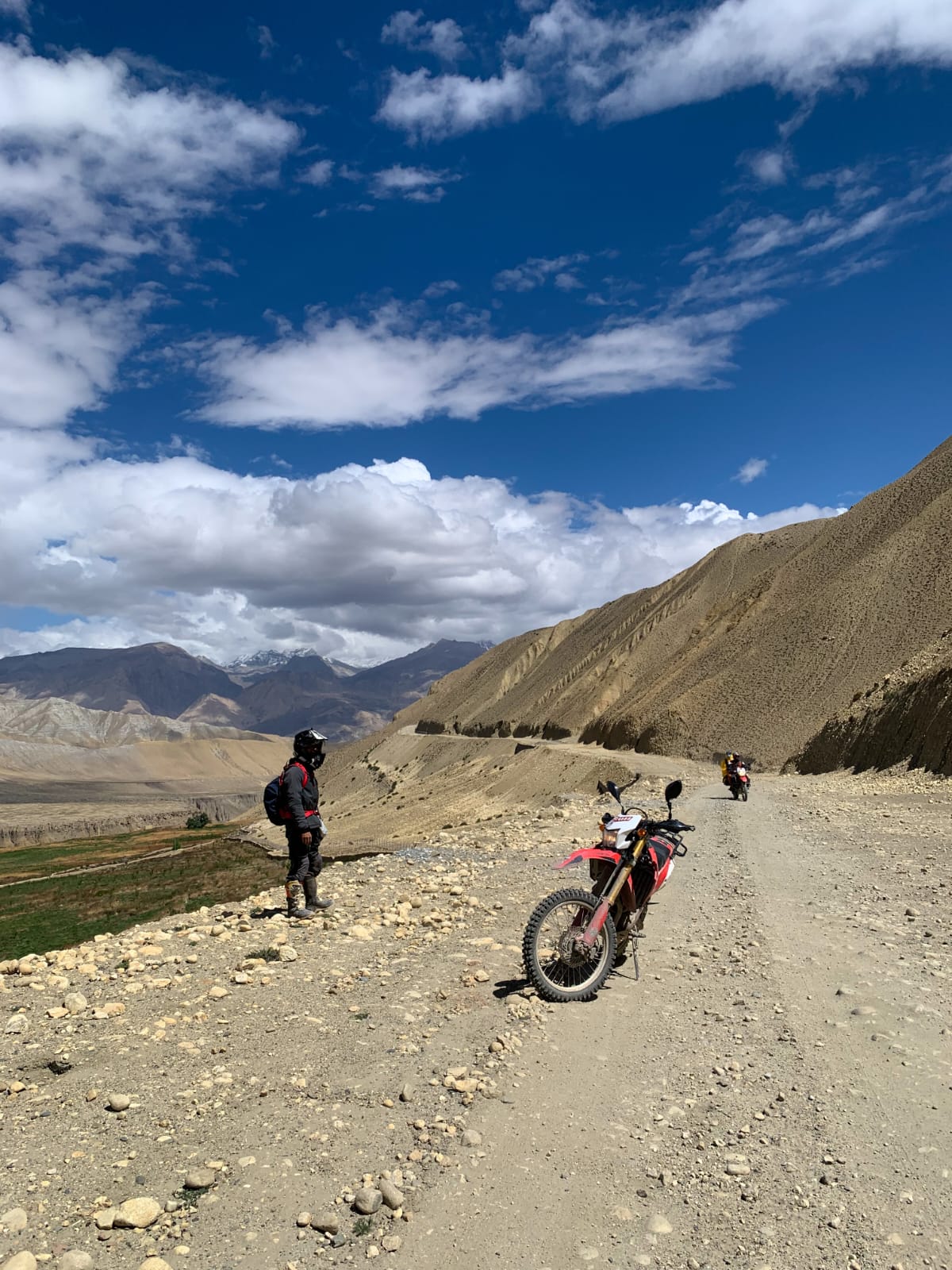 Ride photo: a dusty stretch of road